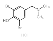 2,6-dibromo-4-(dimethylaminomethyl)phenol structure