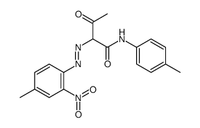 2-[(4-methyl-2-nitrophenyl)azo]-3-oxo-N-(p-tolyl)butyramide结构式