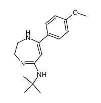 tert-butyl-[7-(4-methoxy-phenyl)-2,3-dihydro-1H-[1,4]diazepin-5-yl]-amine结构式