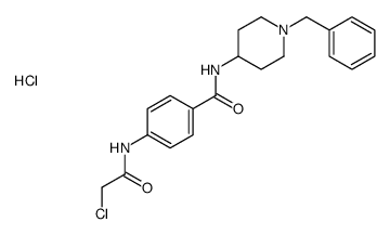 N-(1-benzylpiperidin-4-yl)-4-[(2-chloroacetyl)amino]benzamide,hydrochloride结构式