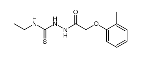 N-ethyl-2-(2-(o-tolyloxy)acetyl)hydrazinecarbothioamide结构式