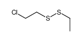 1-chloro-2-(ethyldisulfanyl)ethane结构式