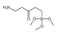 1-amino-5-trimethoxysilylpentan-3-one Structure