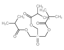 bis(2-methylpropanoyloxymethyl)phosphorylmethyl 2-methylpropanoate结构式