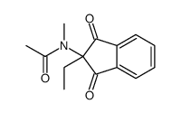 N-(2-ethyl-1,3-dioxoinden-2-yl)-N-methylacetamide结构式