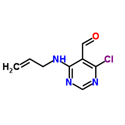 4-(Allylamino)-6-chloro-5-pyrimidinecarbaldehyde Structure