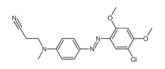 3-{[4-(5-Chloro-2,4-dimethoxy-phenylazo)-phenyl]-methyl-amino}-propionitrile结构式