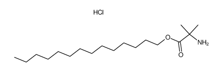 2-Amino-2-methyl-propionic acid tetradecyl ester; hydrochloride Structure