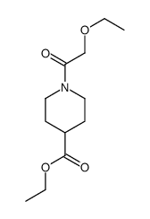 4-Piperidinecarboxylicacid,1-(ethoxyacetyl)-,ethylester(9CI)结构式