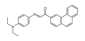 2-[4-(diethylamino)phenyl]imino-1-phenanthren-3-ylethanone结构式