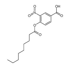 3-nitro-4-nonanoyloxybenzoic acid Structure