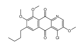 7-butyl-4-chloro-3,8,9-trimethoxybenzo[g]quinoline-5,10-dione结构式