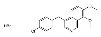 4-[(4-chlorophenyl)methyl]-7,8-dimethoxyisoquinoline,hydrobromide Structure