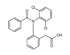 2-[2-(N-benzoyl-2,6-dichloroanilino)phenyl]acetic acid Structure