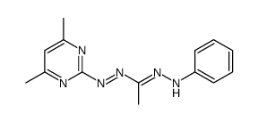 N'-anilino-N-(4,6-dimethylpyrimidin-2-yl)iminoethanimidamide结构式