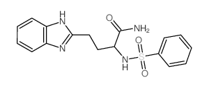 2-(benzenesulfonamido)-4-(1H-benzoimidazol-2-yl)butanamide Structure