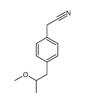2-[4-(2-methoxypropyl)phenyl]acetonitrile Structure