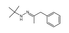 1-(tert-butyl)-2-(1-phenylpropan-2-ylidene)hydrazine Structure