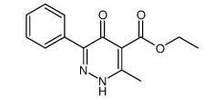 3-methyl-5-oxo-6-phenyl-2,5-dihydro-pyridazine-4-carboxylic acid ethyl ester结构式