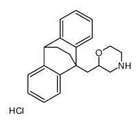 Morpholine,2-(9,10-ethanoanthracen-9(10H)-ylmethyl)-,hydrochloride Structure