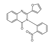 2-(furan-2-yl)-3-(2-nitrophenyl)quinazolin-4-one结构式