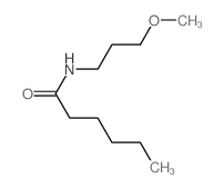 N-(3-methoxypropyl)hexanamide structure