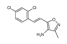 5-[2-(2,4-dichlorophenyl)ethenyl]-3-methyl-1,2-oxazol-4-amine Structure