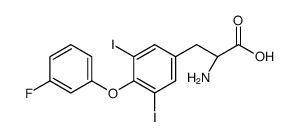 (2S)-2-amino-3-[4-(3-fluorophenoxy)-3,5-diiodophenyl]propanoic acid结构式