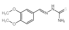 Veratraldehyde (8CI), thiosemicarbazone Structure