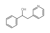 3-Pyridineethanol, a-phenyl-结构式