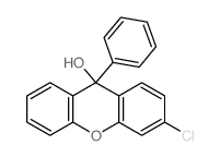 3-chloro-9-phenyl-xanthen-9-ol结构式