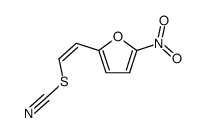cis-1-(5-Nitro-2-furyl)-2-thiocyanatoethylen Structure