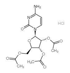 2',3',5'-三乙酰基胞苷盐酸盐结构式