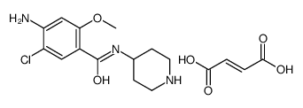 4-amino-5-chloro-2-methoxy-N-piperidin-4-ylbenzamide,(E)-but-2-enedioic acid Structure
