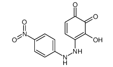 3-hydroxy-4-[2-(4-nitrophenyl)hydrazinyl]cyclohexa-3,5-diene-1,2-dione Structure