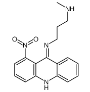 N-methyl-N'-(1-nitroacridin-9-yl)propane-1,3-diamine结构式