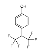 4-(1,1,1,3,3,3-hexafluoropropan-2-yl)phenol结构式