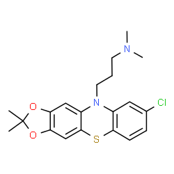 8-Chloro-N,N-dimethyl-10H-1,3-dioxolo[4,5-b]phenothiazine-10-propan-1-amine结构式