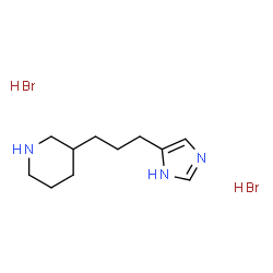 3-[3-(1H-IMIDAZOL-4-YL)-PROPYL]-PIPERIDINE 2HBR结构式