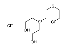 BIS(2-HYDROXYETHYL)-2-(2-CHLOROETHYLTHIO)ETHYLSULPHONIUMCHLORIDE结构式