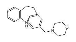 4-(6,11-dihydro-5H-benzo[b][1]benzazepin-3-ylmethyl)morpholine结构式