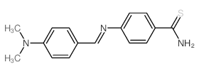 Benzenecarbothioamide, 4-[[[4-(dimethylamino)phenyl]methylene]amino]- Structure