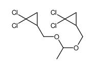 1,1-dichloro-2-[1-[(2,2-dichlorocyclopropyl)methoxy]ethoxymethyl]cyclopropane Structure