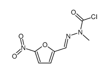 N-methyl-N-[(5-nitrofuran-2-yl)methylideneamino]carbamoyl chloride Structure