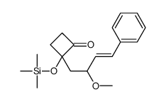 2-(2-methoxy-4-phenylbut-3-enyl)-2-trimethylsilyloxycyclobutan-1-one结构式