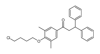 1-[4-(4-chlorobutoxy)-3,5-dimethylphenyl]-3,3-diphenylpropan-1-one Structure