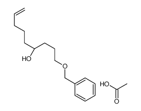 acetic acid,(4S)-1-phenylmethoxynon-8-en-4-ol结构式