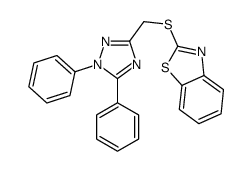 2-[(1,5-diphenyl-1,2,4-triazol-3-yl)methylsulfanyl]-1,3-benzothiazole结构式