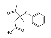 3-methyl-4-oxo-3-(phenylthio)pentanoic acid结构式