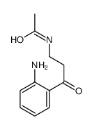 N-[3-(2-aminophenyl)-3-oxopropyl]acetamide Structure